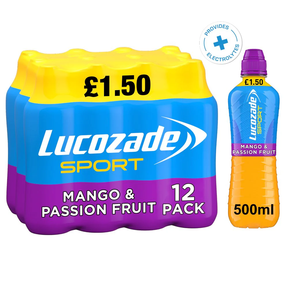 LUCOZADE SPORT MANGO & PASSION FRUIT PM£1.50