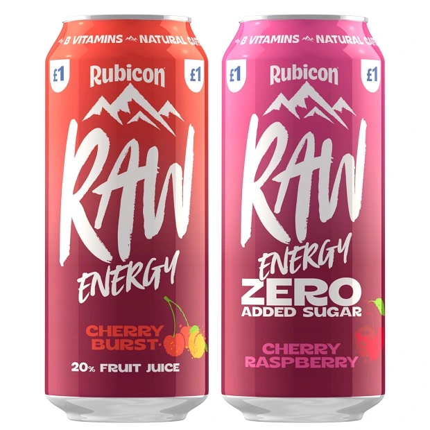 RUBICON RAW CHERRY & RASPBERRY ZERO PMP £1.00