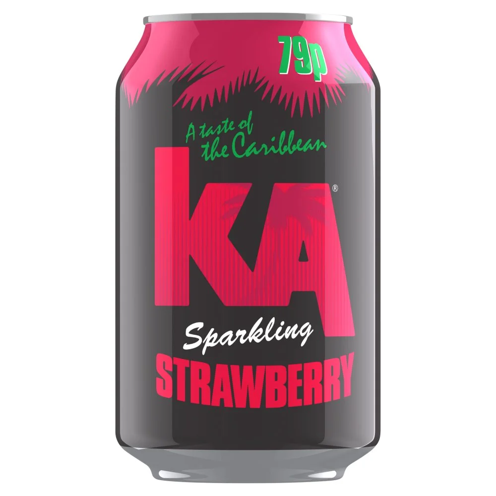 KA SPARKLING STRAWBERRY CANS PMP £0.79