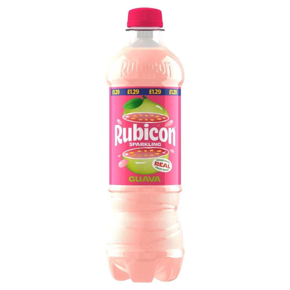RUBICON SPARKLING GUAVA BOTTLES PMP £1.29