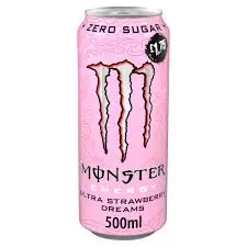 MONSTER ENERGY ULTRA STRAWBERRY DREAM PMP £1.75