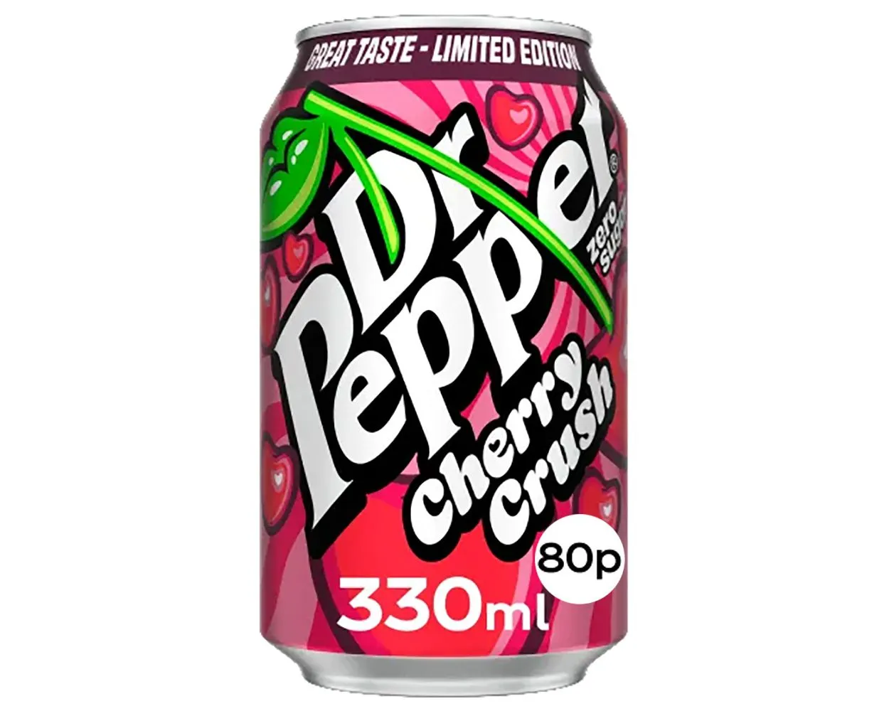 Dr Pepper Zero Cherry Crush 330ml PM 80p