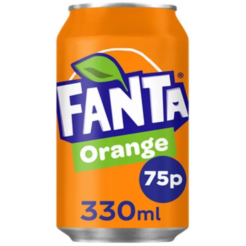 Fanta orange can pmp£0.85