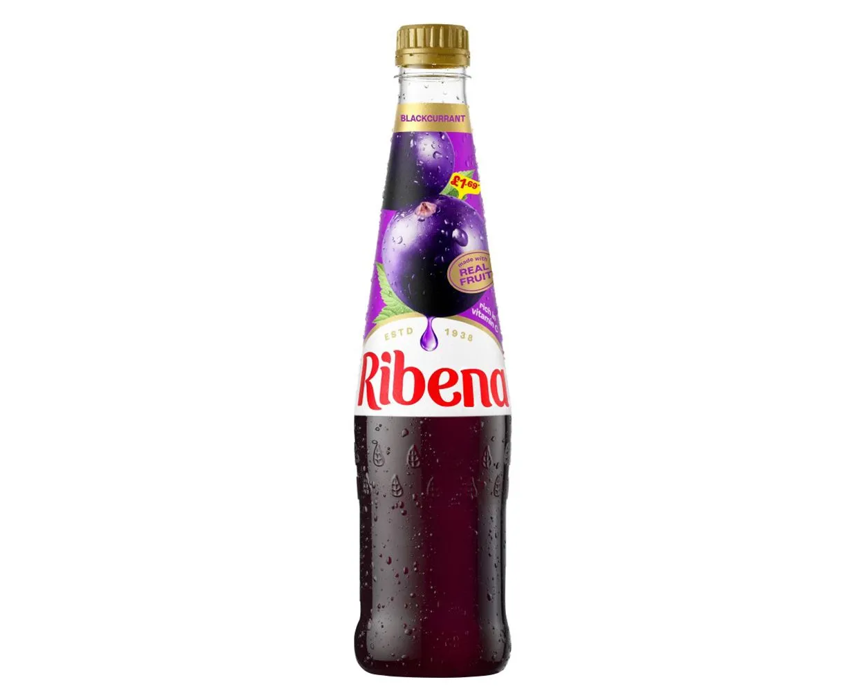 Ribena blackcurrant squash pm£1.69