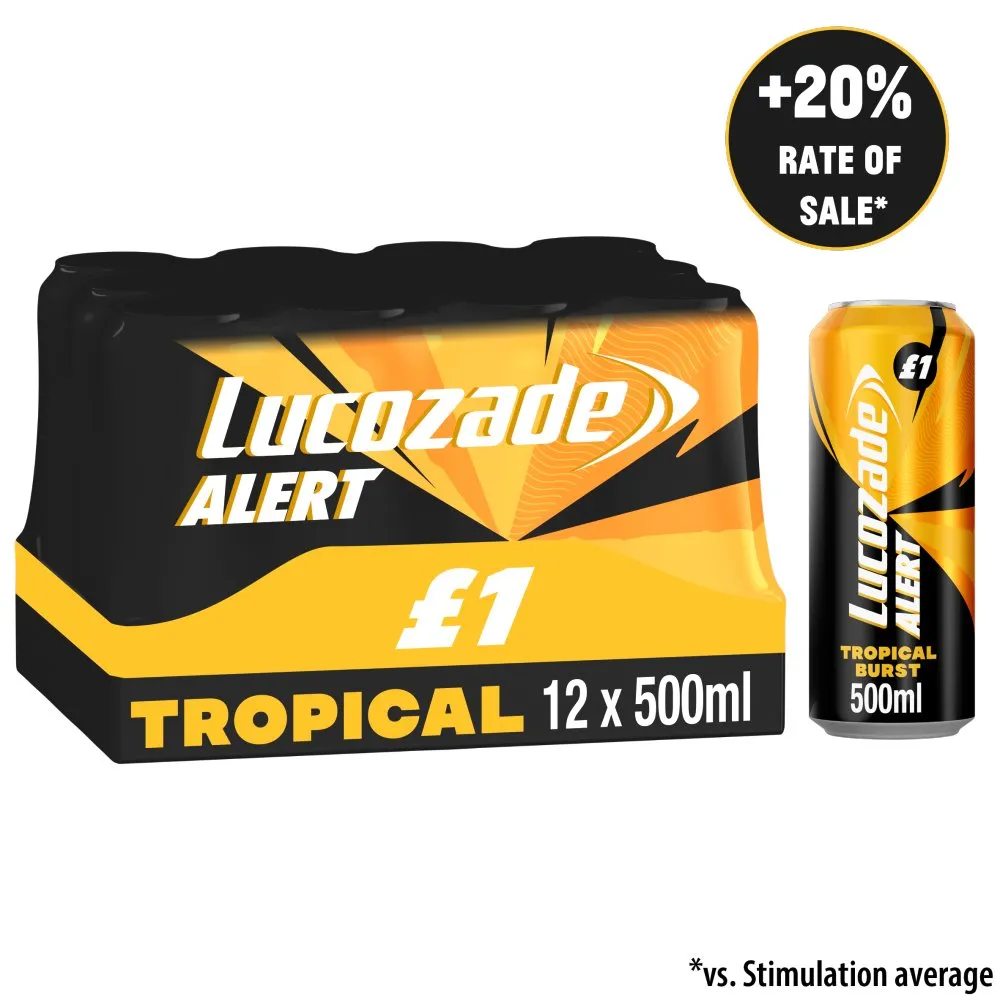 Lucozade alert tropical burst pmp£1.00