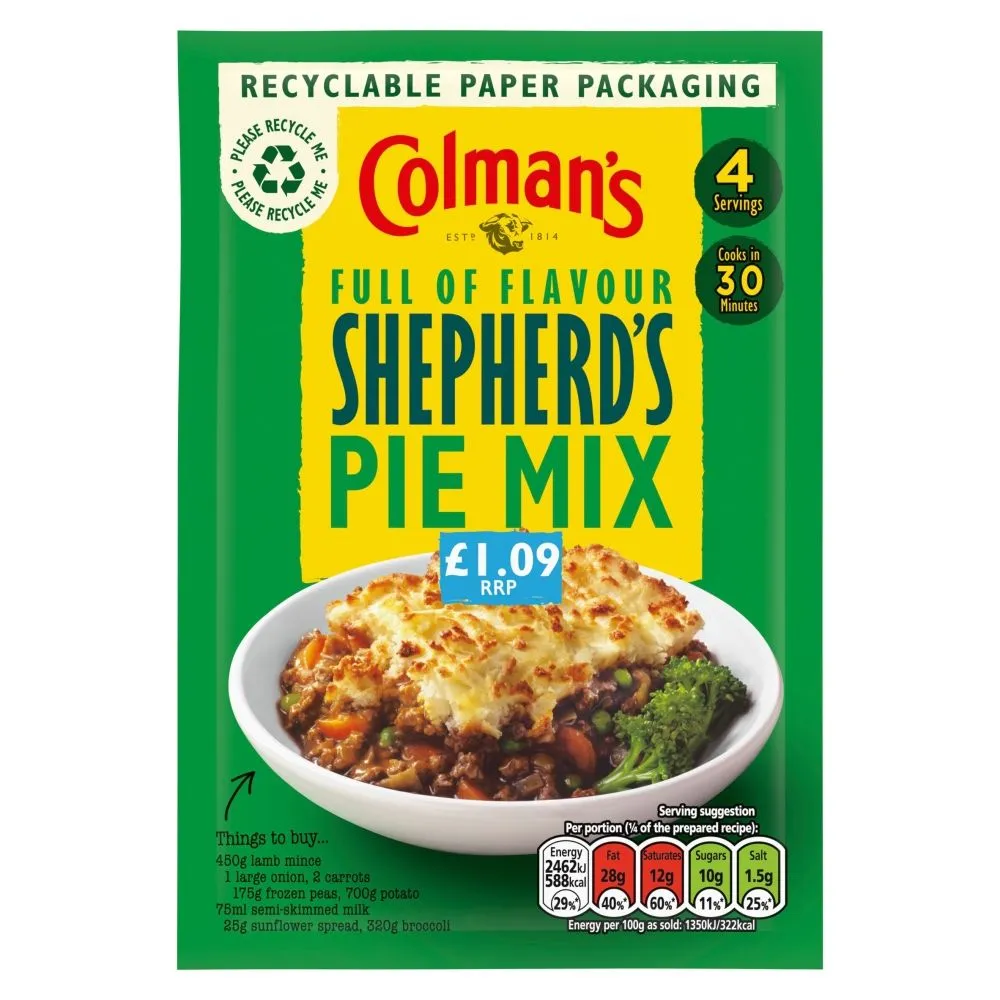 Colmans shepherd's pie £1.09