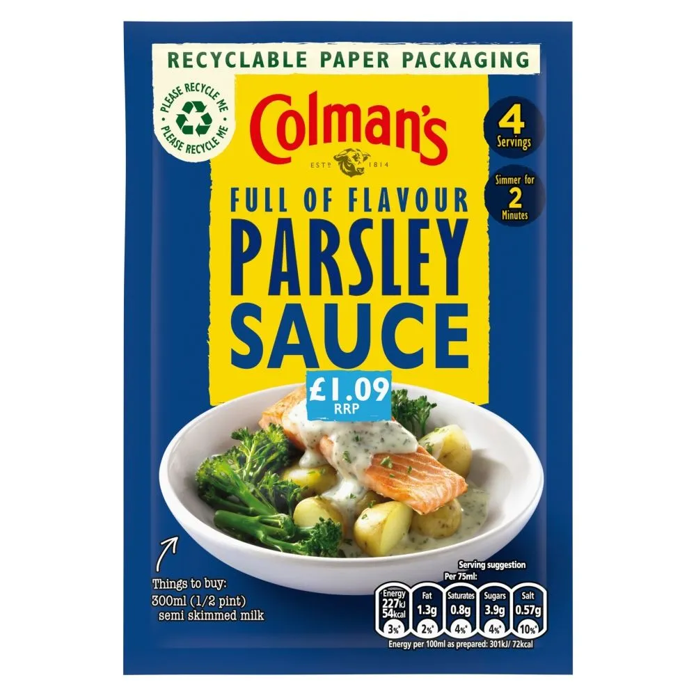 Colmans parsley sauce pm£1.09