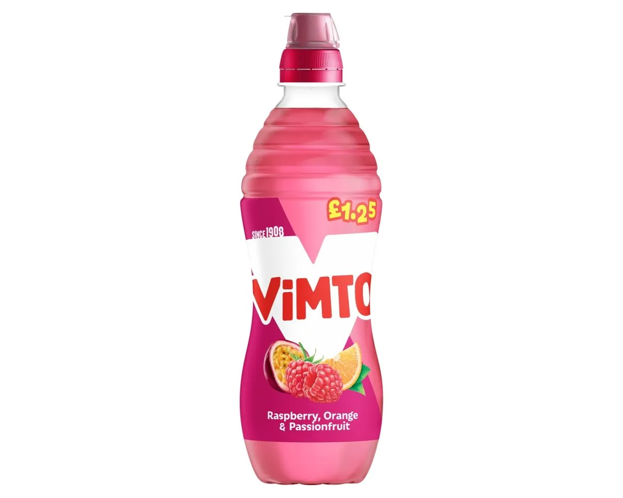 Vimto raspberry, orange,passion fruit pmp£1.25