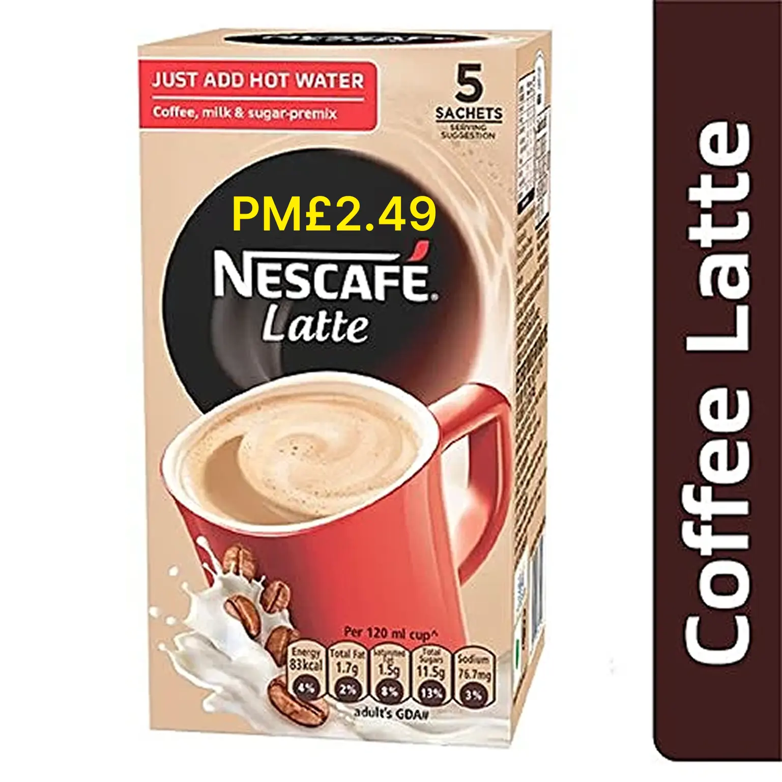 Nescafe frothy latte pm£2.49