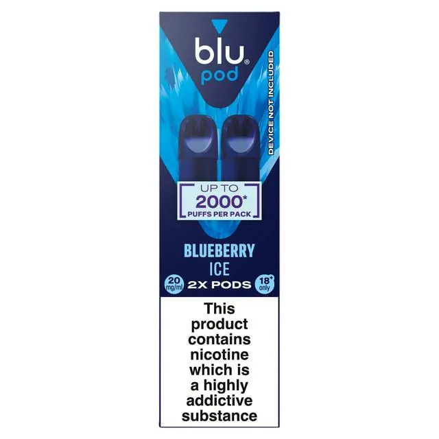 Blu bar blueberry ice pods