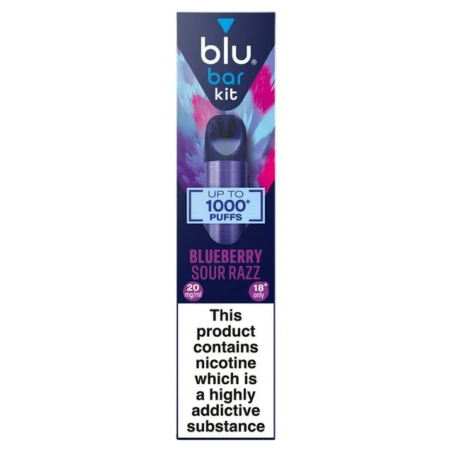 Blu bar blueberry sour razz kits