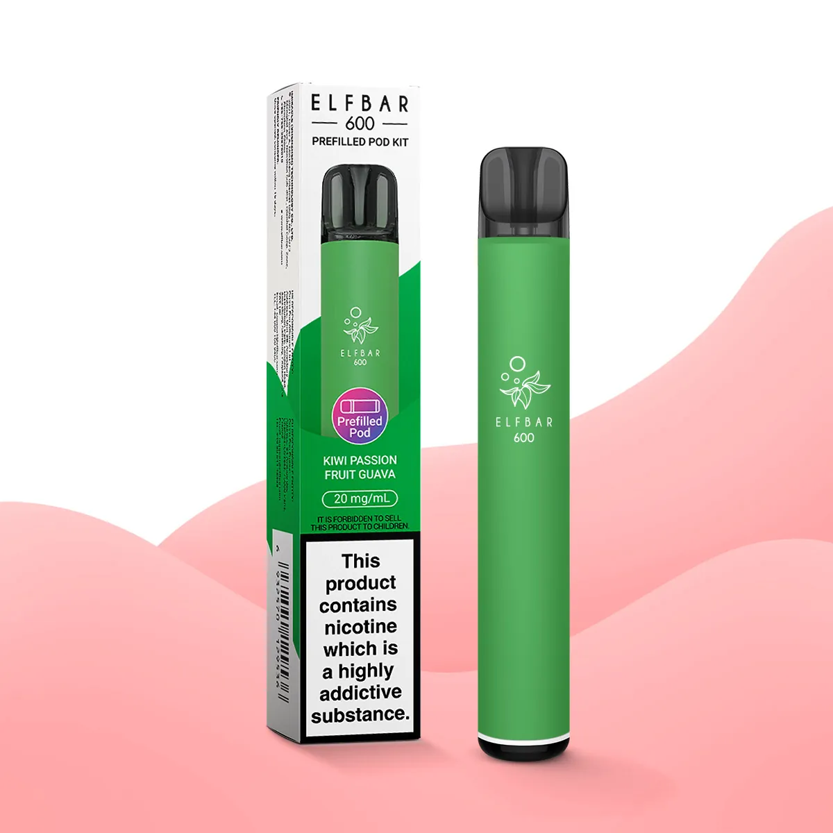 Elfbar 600 kiwi passion fruit guava pod