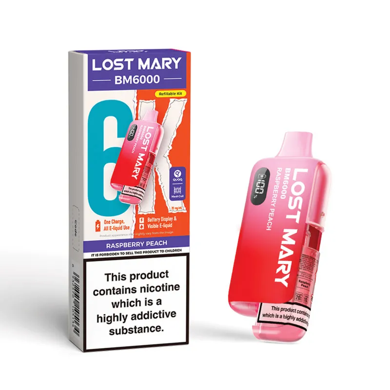 Lost Mary bm6000 Raspberry Peach Pod