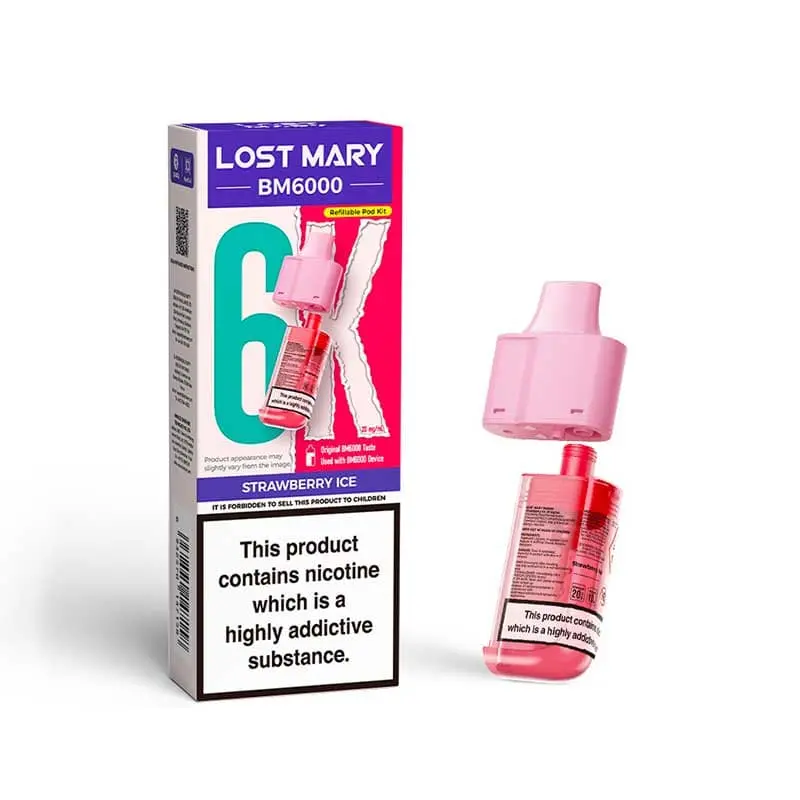Lost Mary bm6000 Strawberry Ice Pod