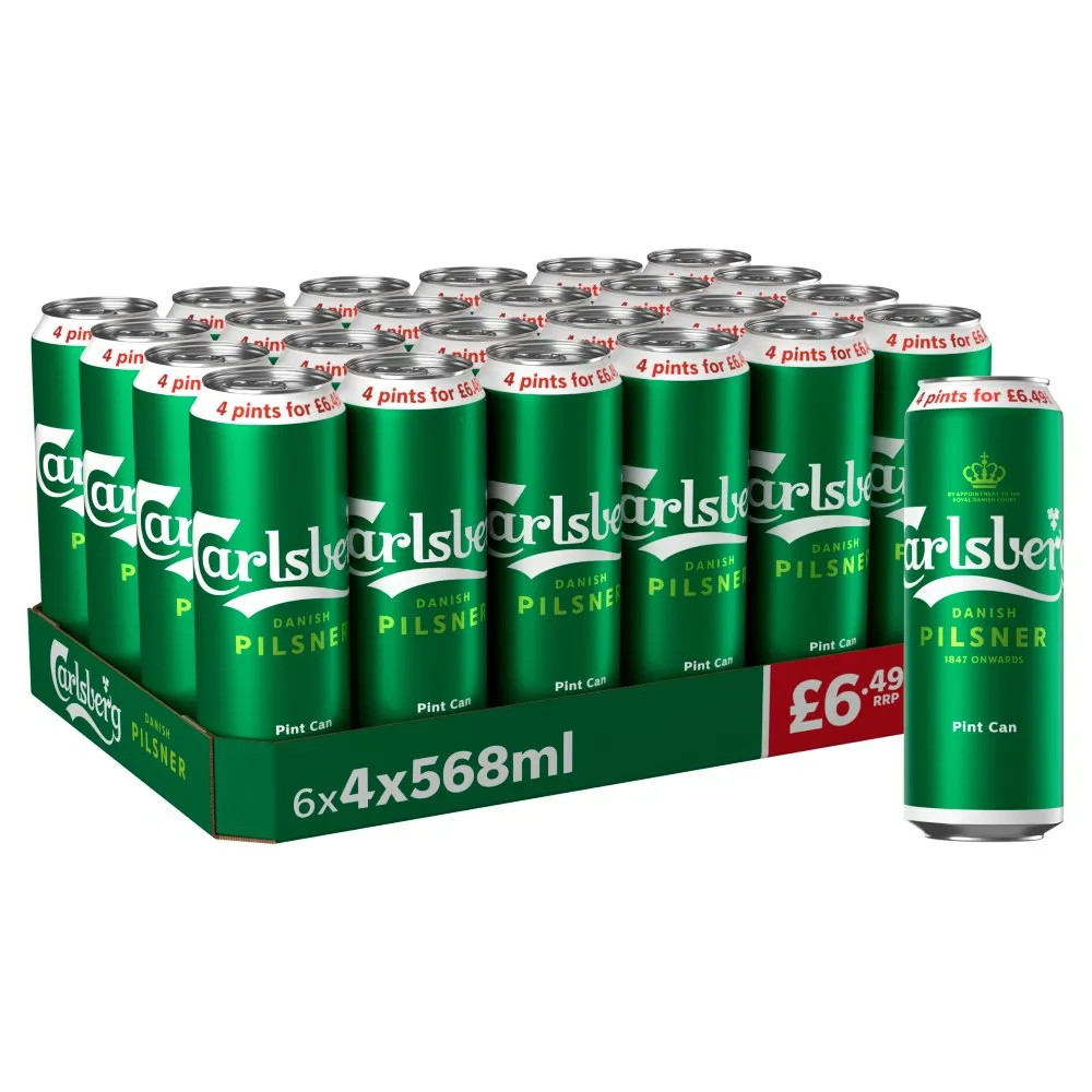 Carlsberg danish pilsner 4 pk â£6.49