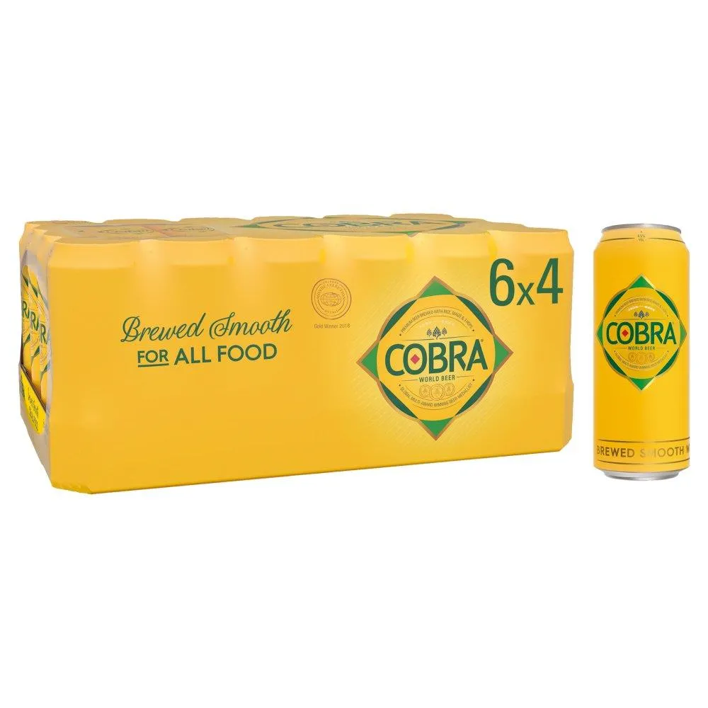 Cobra indian beer can 4pack