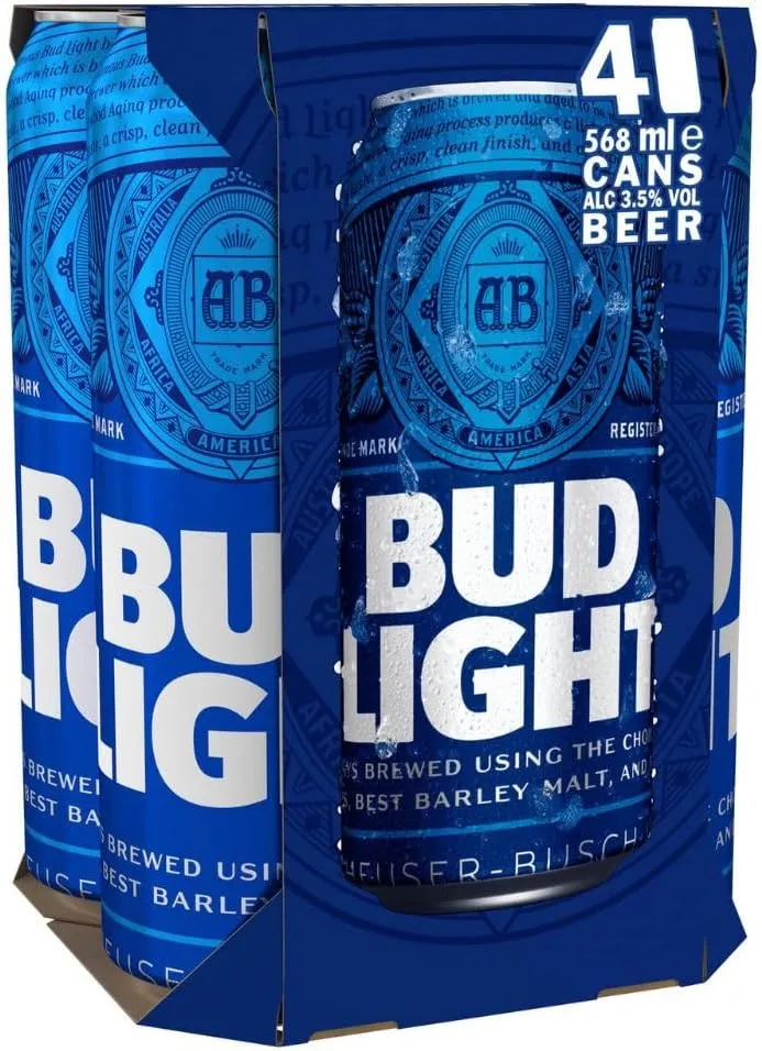 Bud Light 4pk pint-3.4%