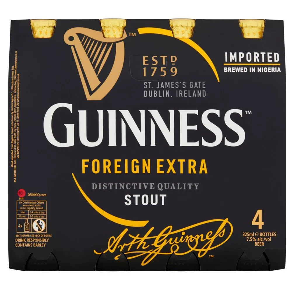 Guinness nigeria 6x4x325ml