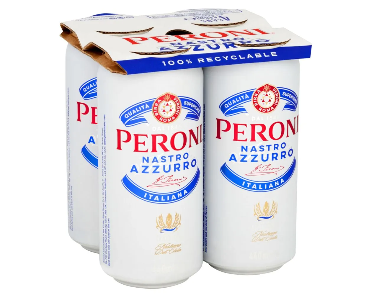 Peroni nastro azzurro can 6x4