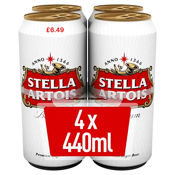 Stella Artois PM £6.49 4pack