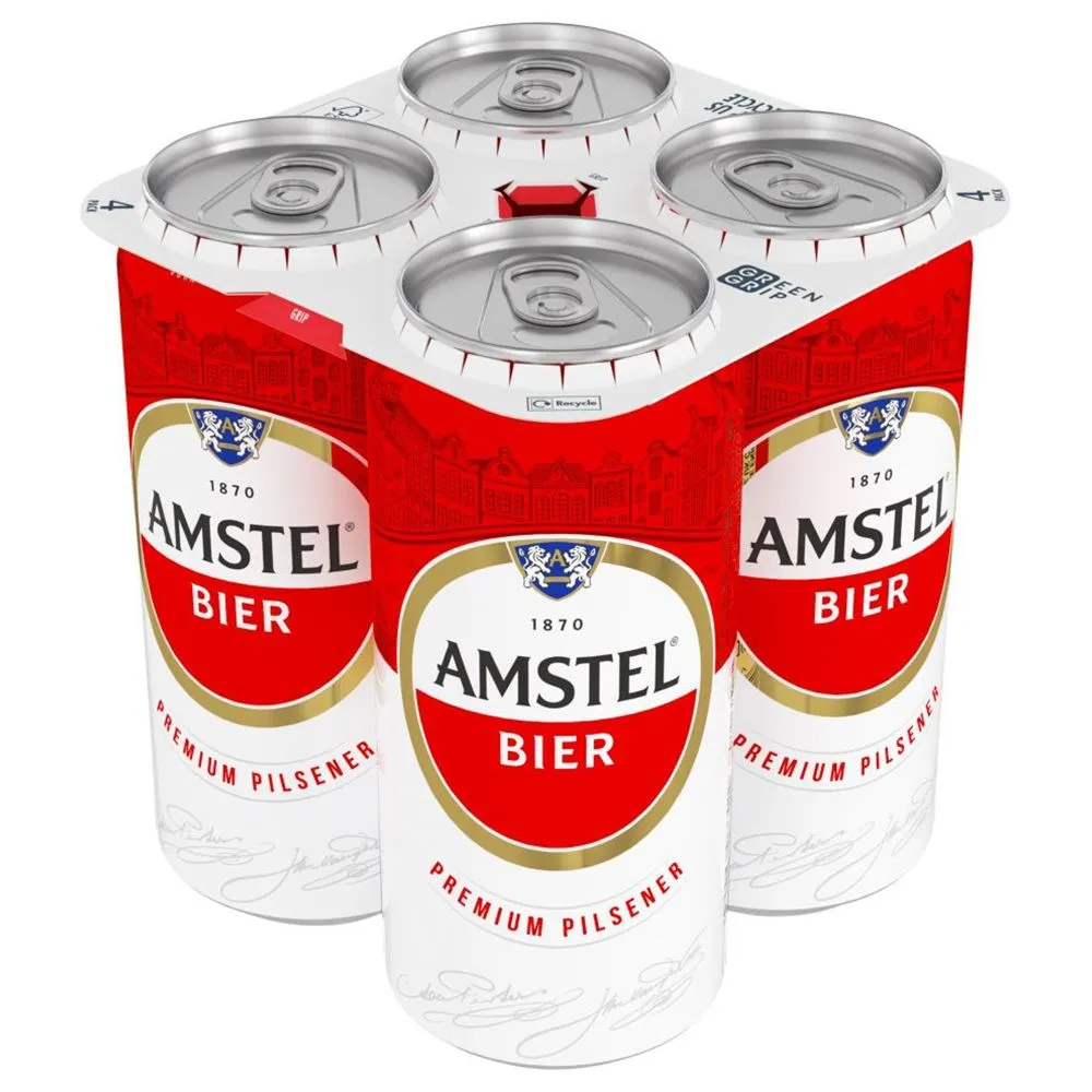 Amstel beer can 4pack