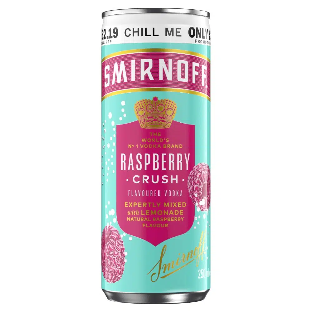 Smirnoff Raspberry Crunch And Lemonade PM £2.19