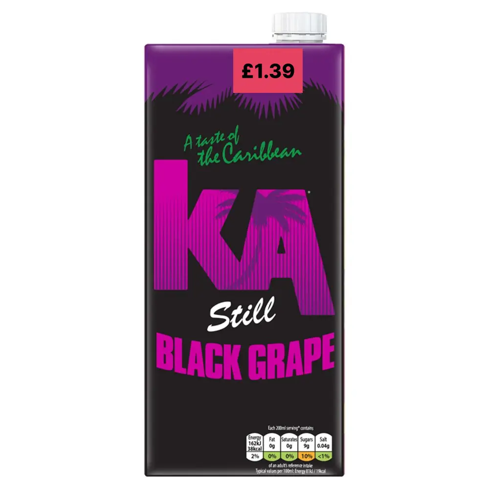 Ka still black grape pmp £1.39