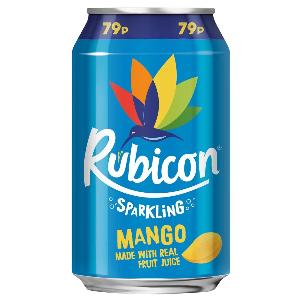 Rubicon mango sparkling can pmp£0.79