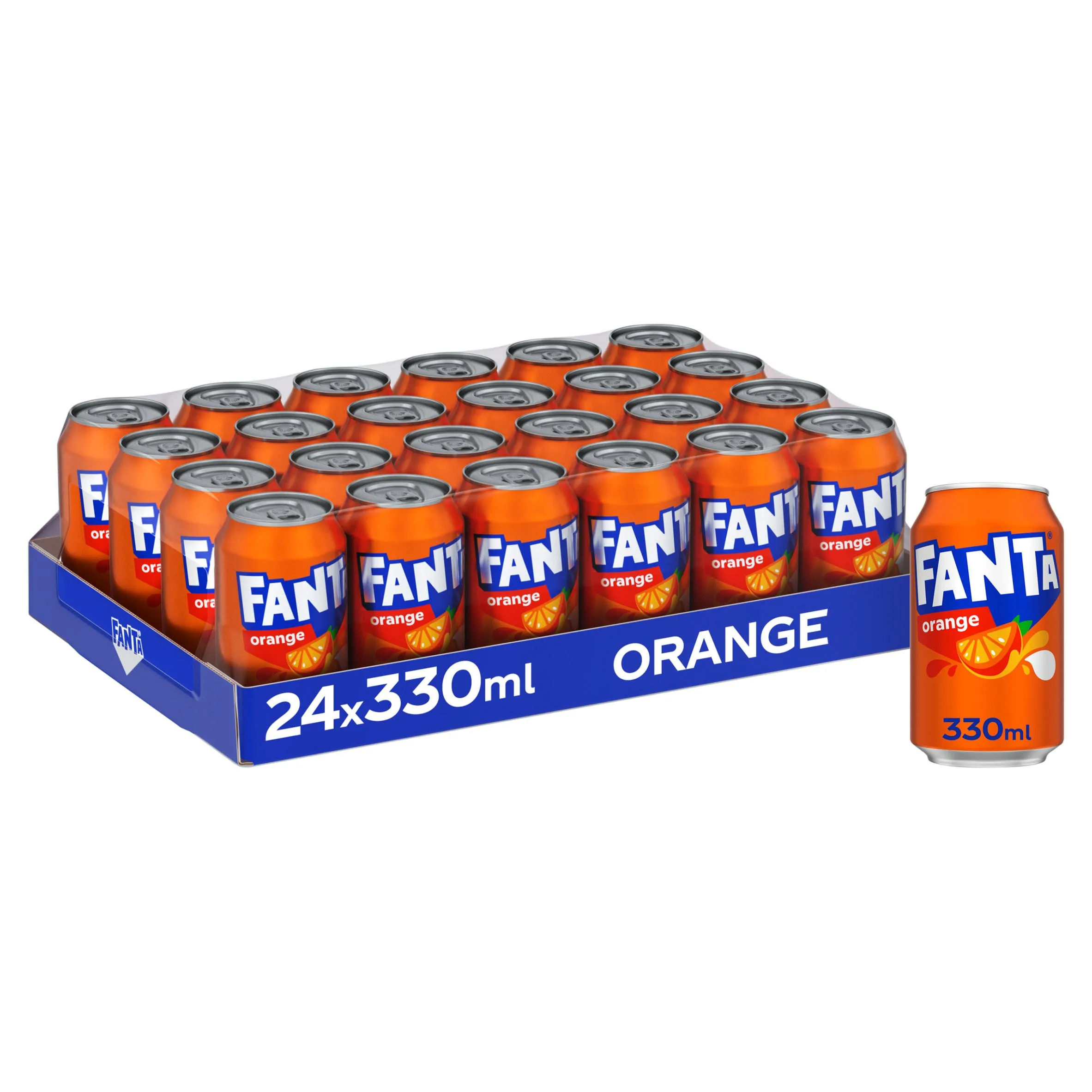 Fanta orange can plain