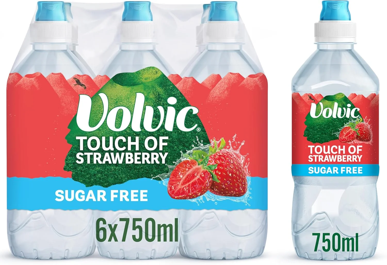 Volvic touch of fruit strawberry sugar free