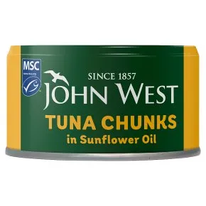 John west tuna chunk sunflower oil