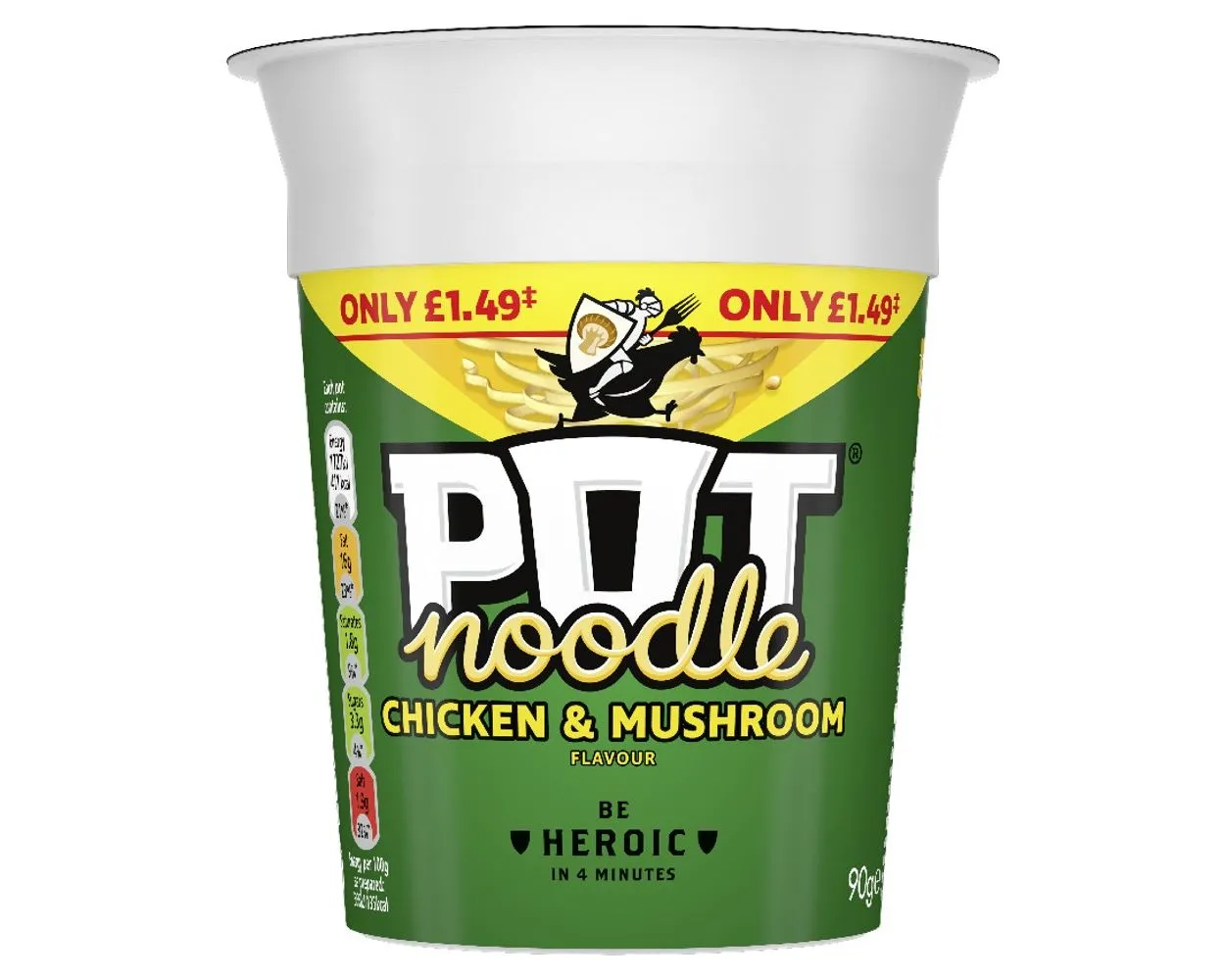 Pot Noodle Chicken & Mushroom(plain)