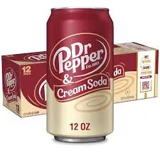Dr pepper cream soda can