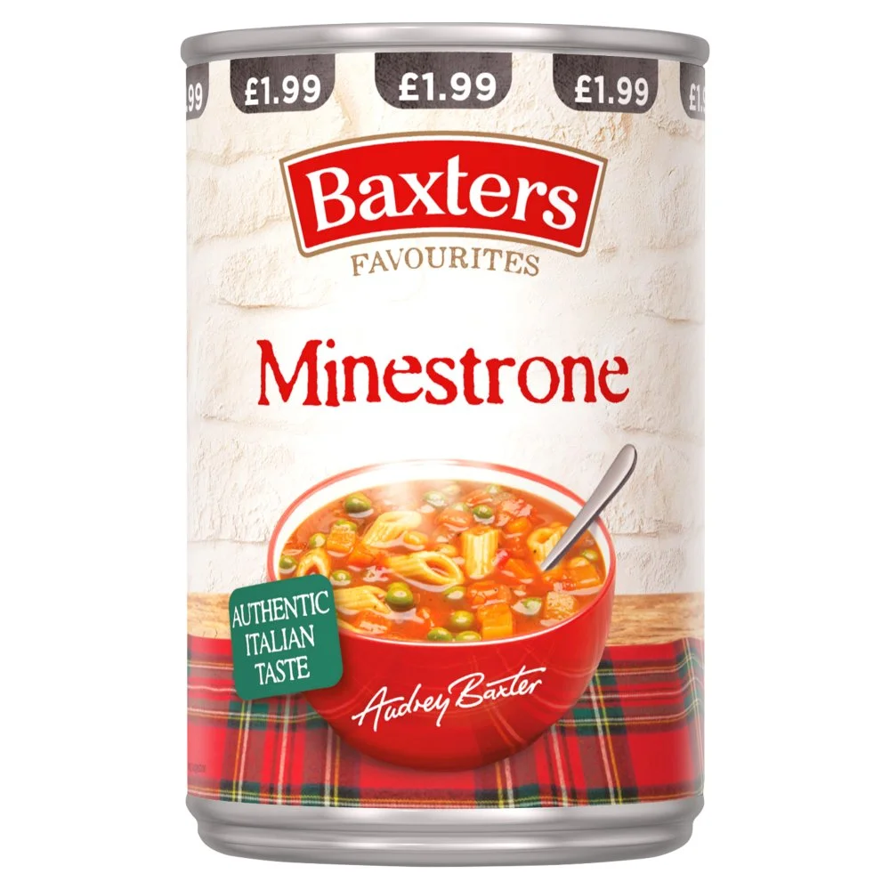 Baxters minstrone soup pm £1.99