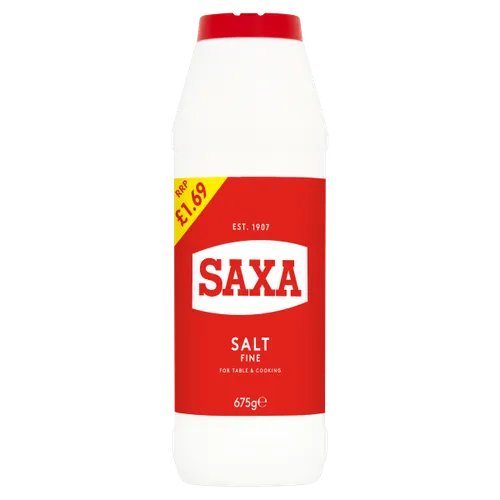 Saxa Table Salt PM £1.69 (poly Bottle)