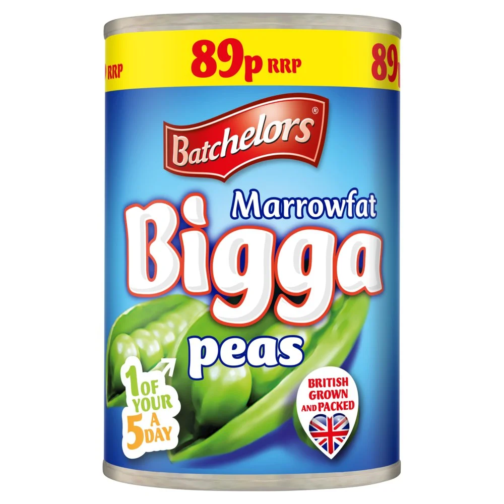 Batchelors peas bigga marrowfat pmp£89p