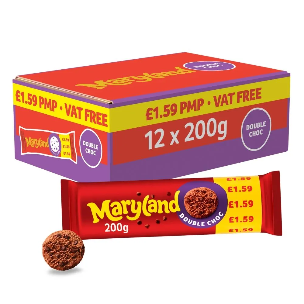 Maryland double chocolate chip cookies pmp £1.59