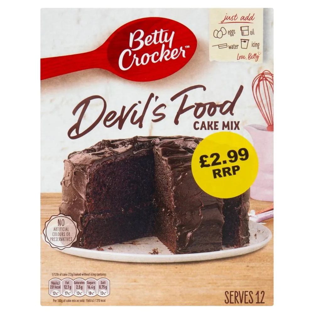 Betty crocker devil's food pmp £2.99