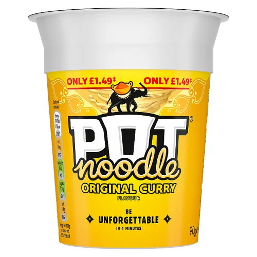Pot noodle original curry pm £1.49
