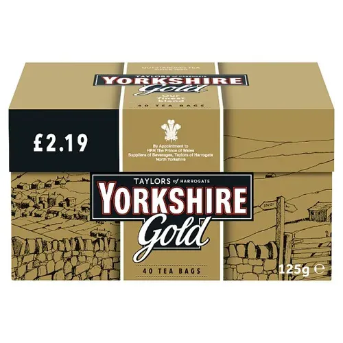 Yorkshire taylors gold tea bags40£2.19