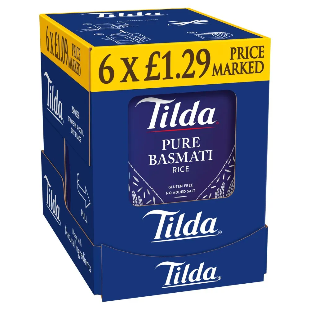 Tilda pure basmati rice pmp£1.29
