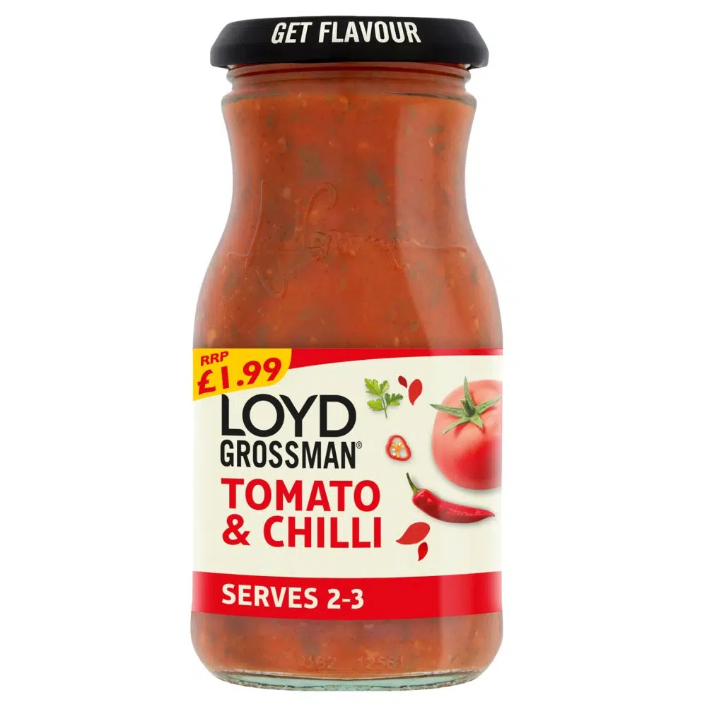 Loyd Grossman Tomato & Chilli Sauce PM £1.99