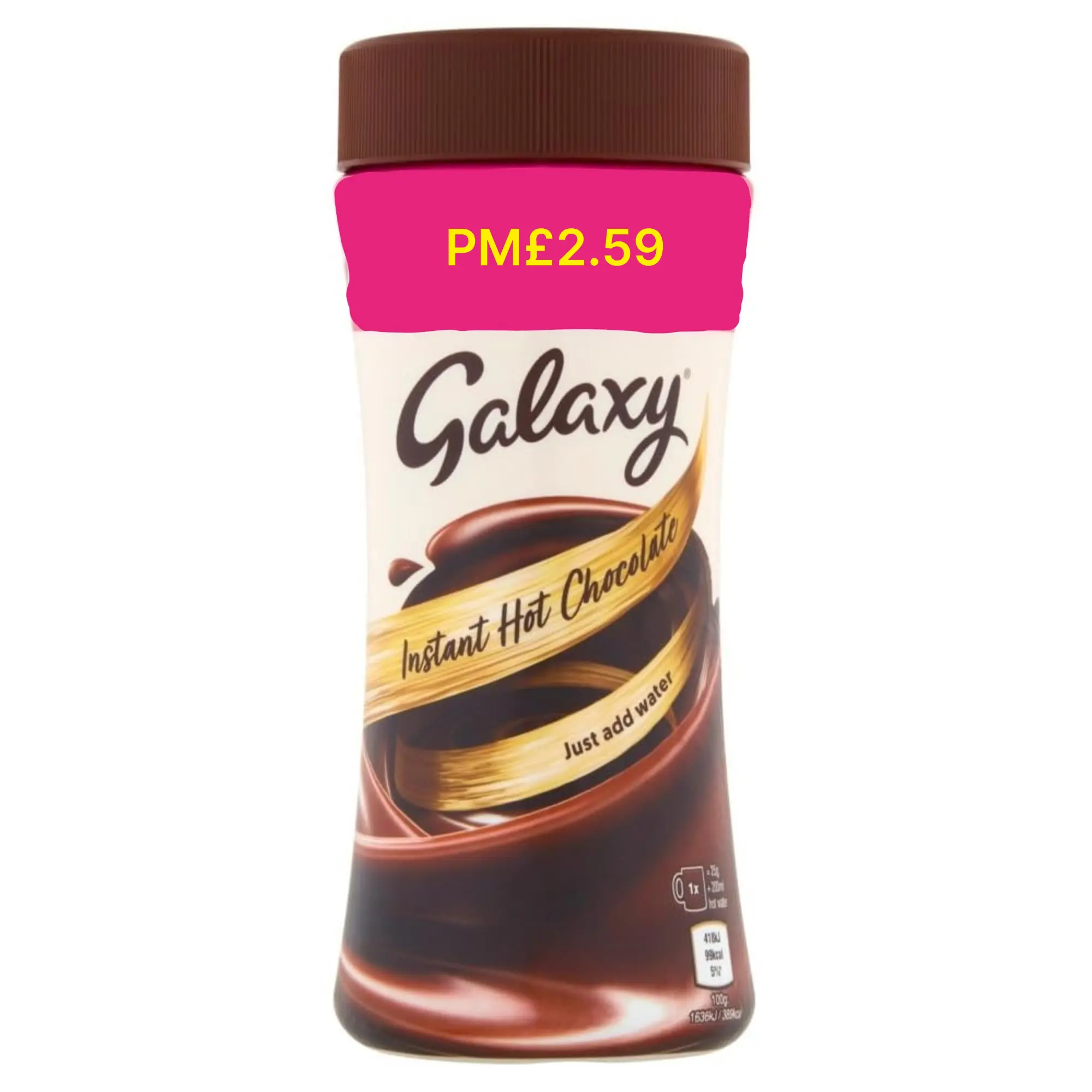 Galaxy instant hot choco pm£2.25