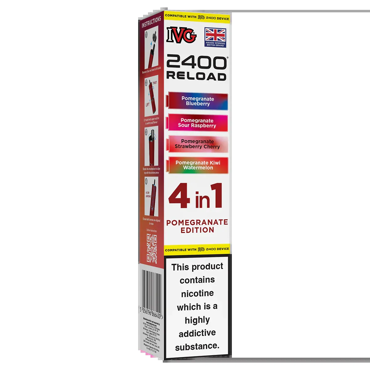 Ivg 2400 pomegranate edition kit