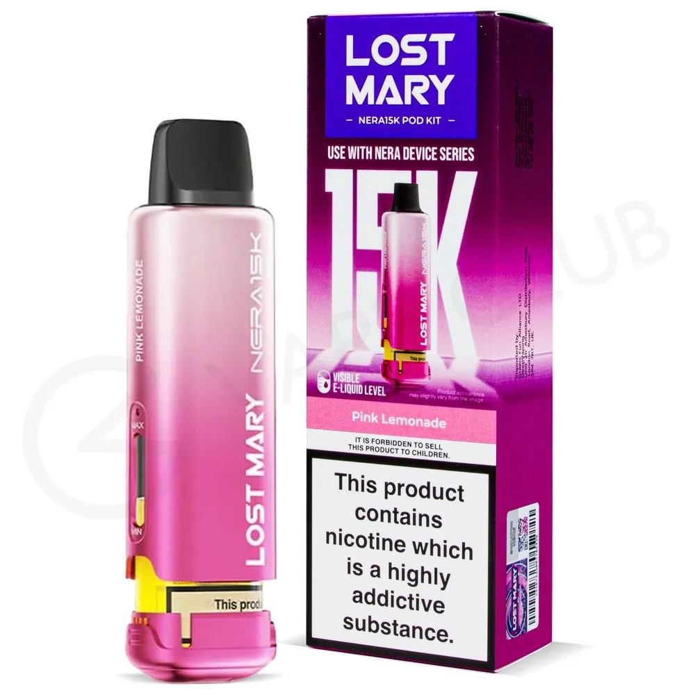 Lost mary nera pink lemonade 15k pod