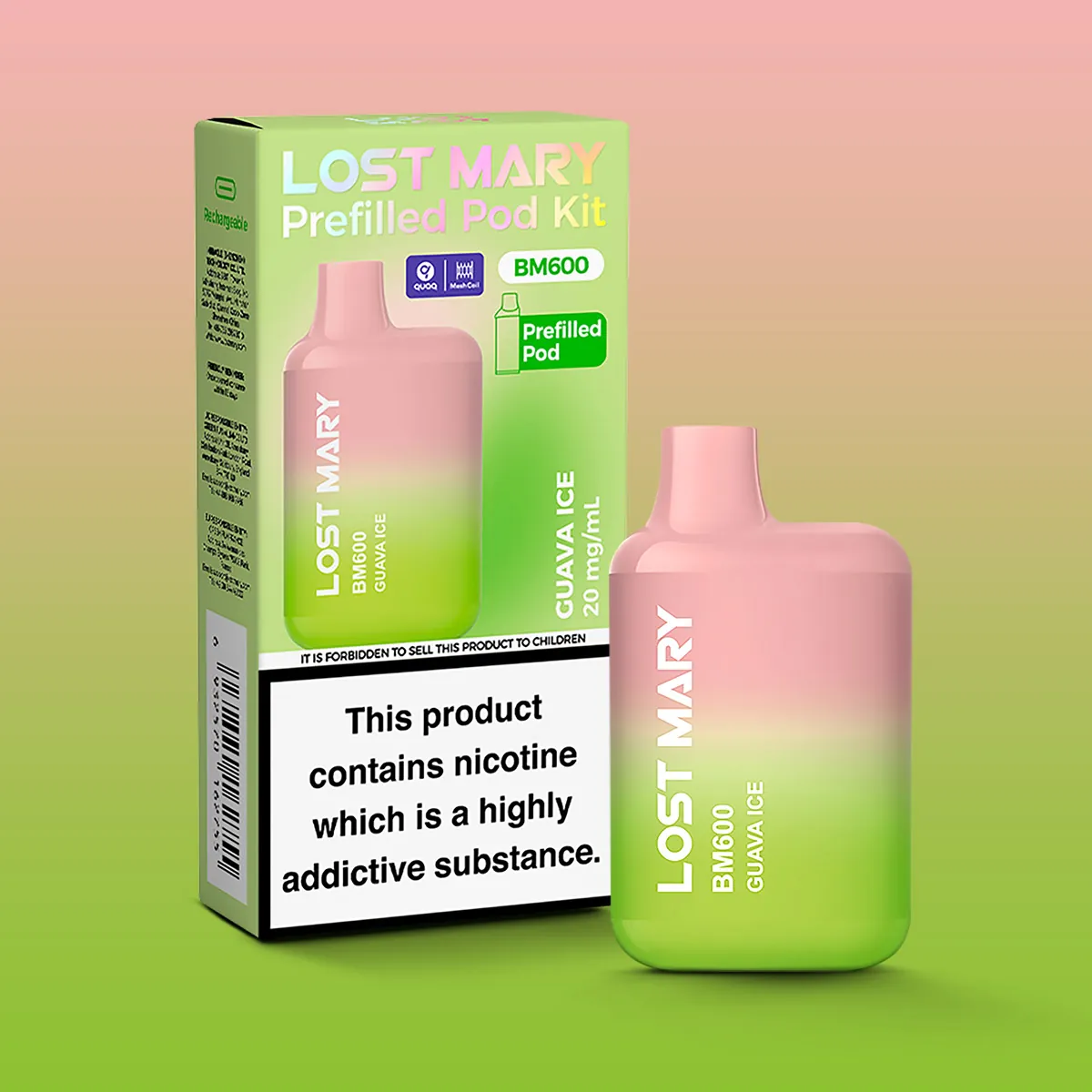 Lost mary bm600 guava ice pod