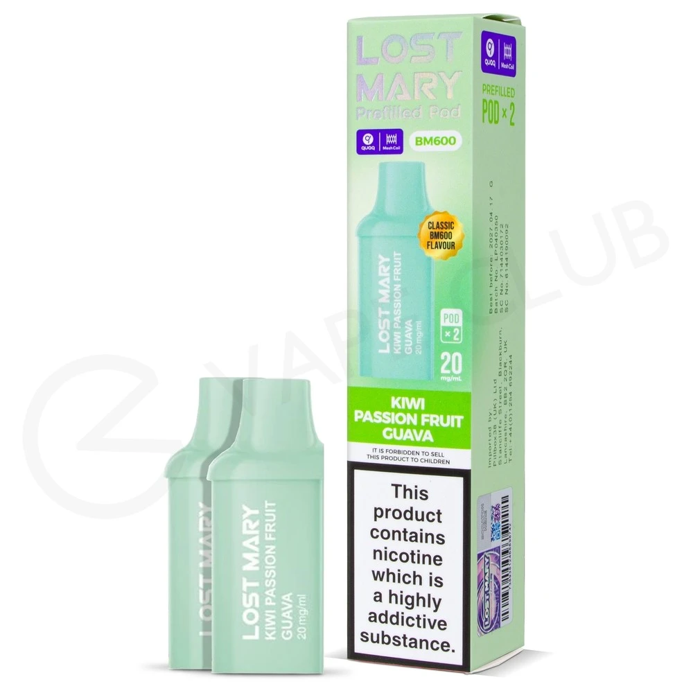 Lost mary bm600 kiwi passion fruit guava pod