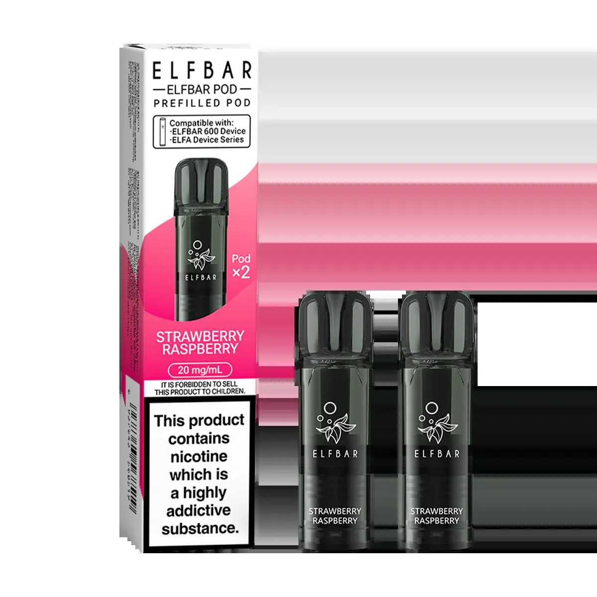 Elfbar 600 Strawberry Raspberry Pod