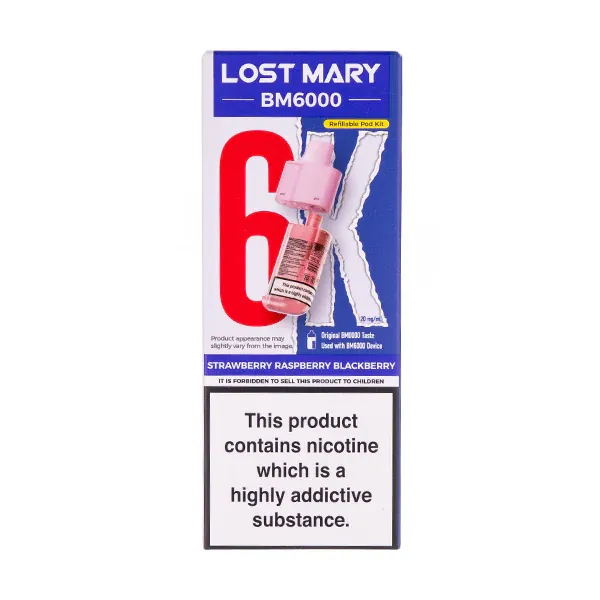 Lost Mary bm6000 Strawberry Raspberry Blackberry P
