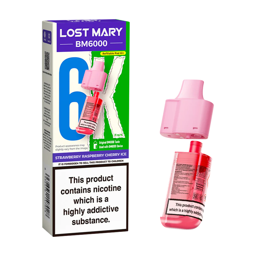 Lost mary bm6000 strawberry raspberry cherry ice k
